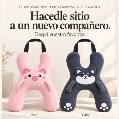 Cojín abrazable para dormir en el coche