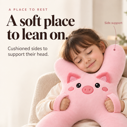 Hugger pillow for sleeping in the car